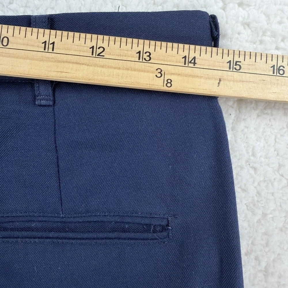 Vintage US Navy Service Trousers Pants Mens 31x28 Blue Wool Blend Military 2000s